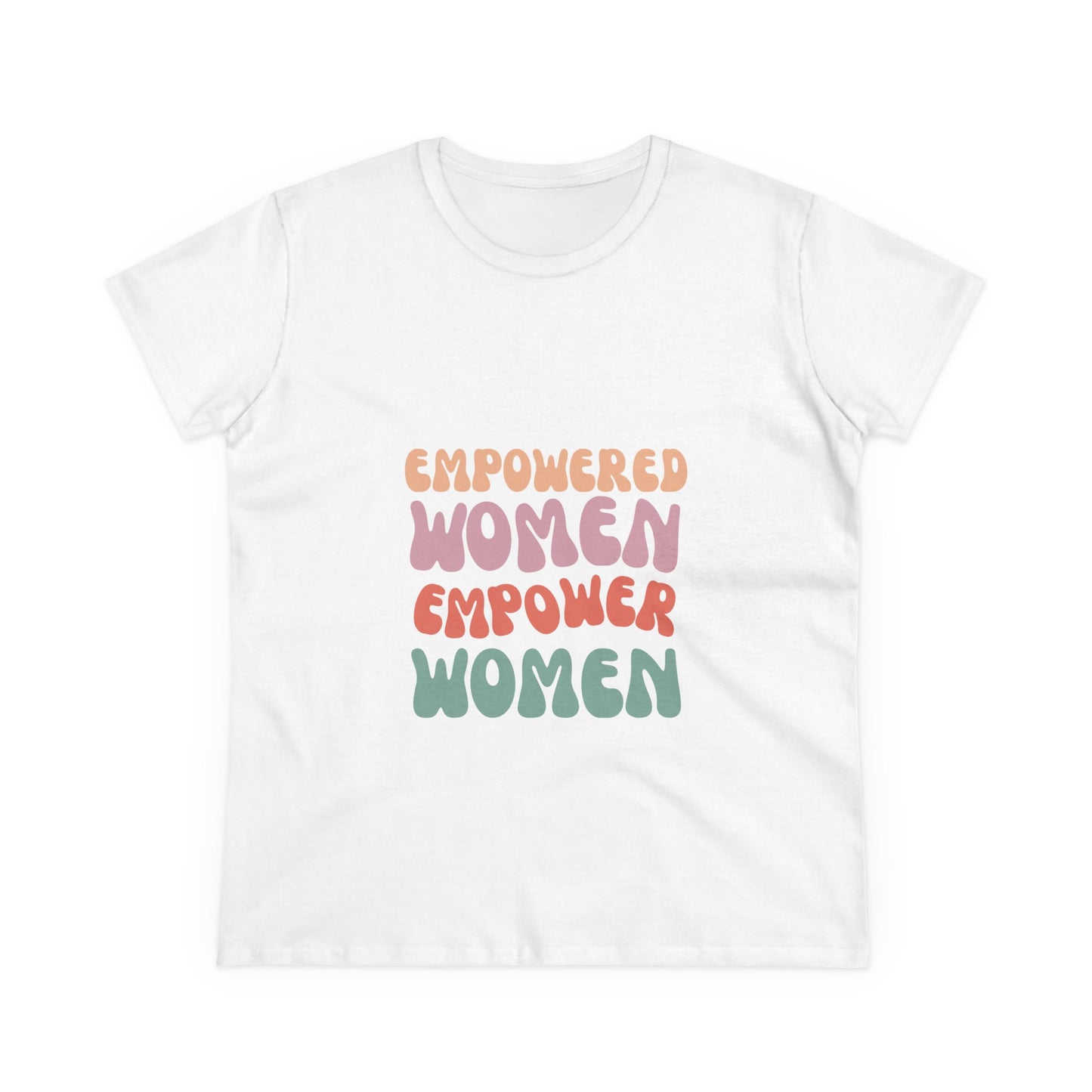Empowered Women Cotton Tee, Feminist T-Shirt, Women's Rights Apparel, Inspirational Gift, Everyday Wear