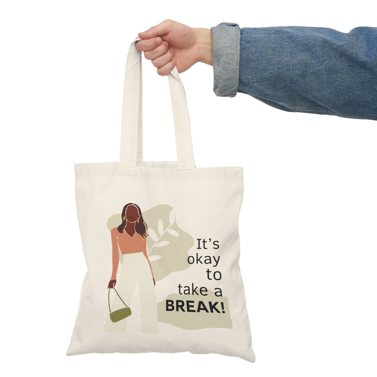 Canvas Tote — “You Got This” & “It’s Okay to Take a Break” Motivational Eco Bag