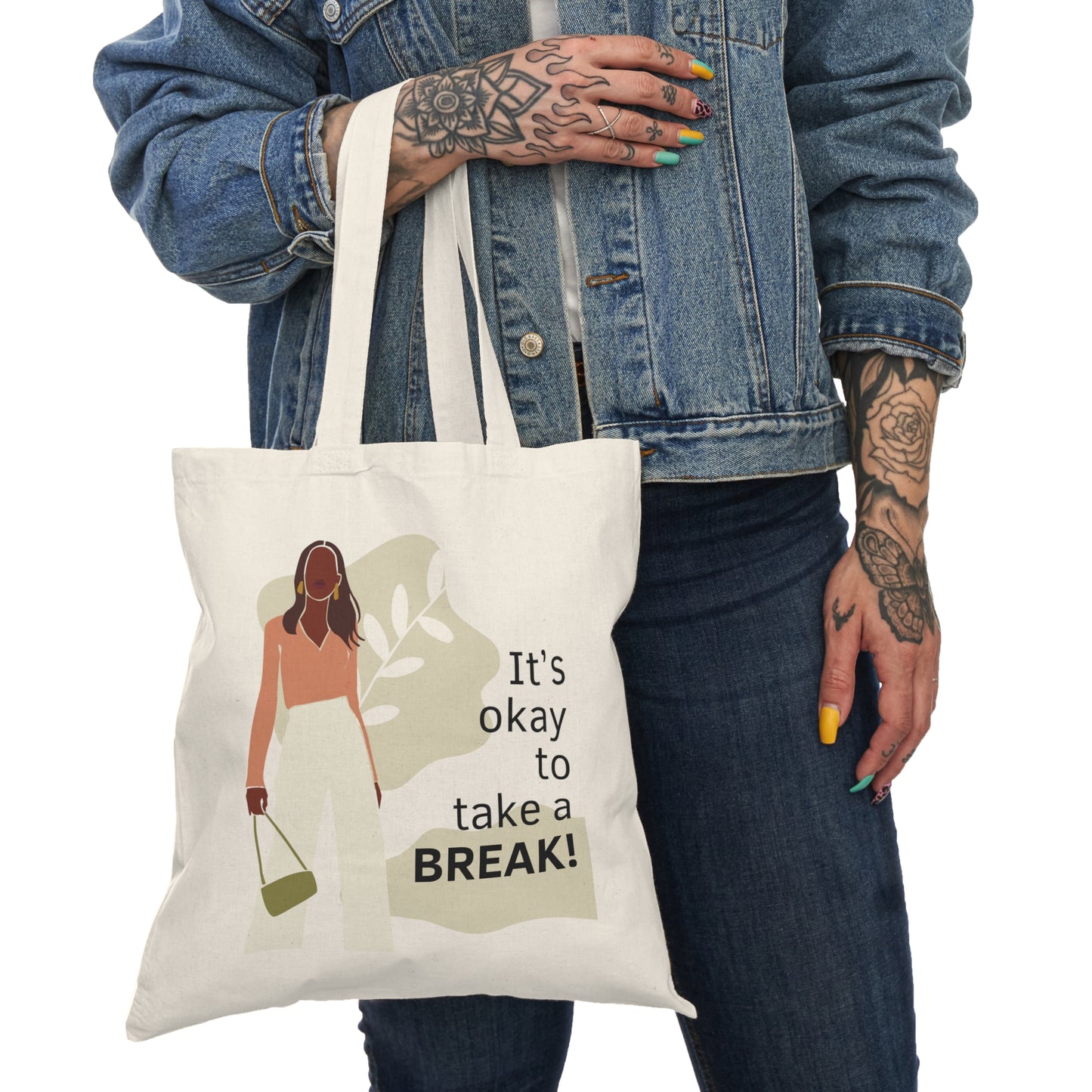 Canvas Tote — “You Got This” & “It’s Okay to Take a Break” Motivational Eco Bag
