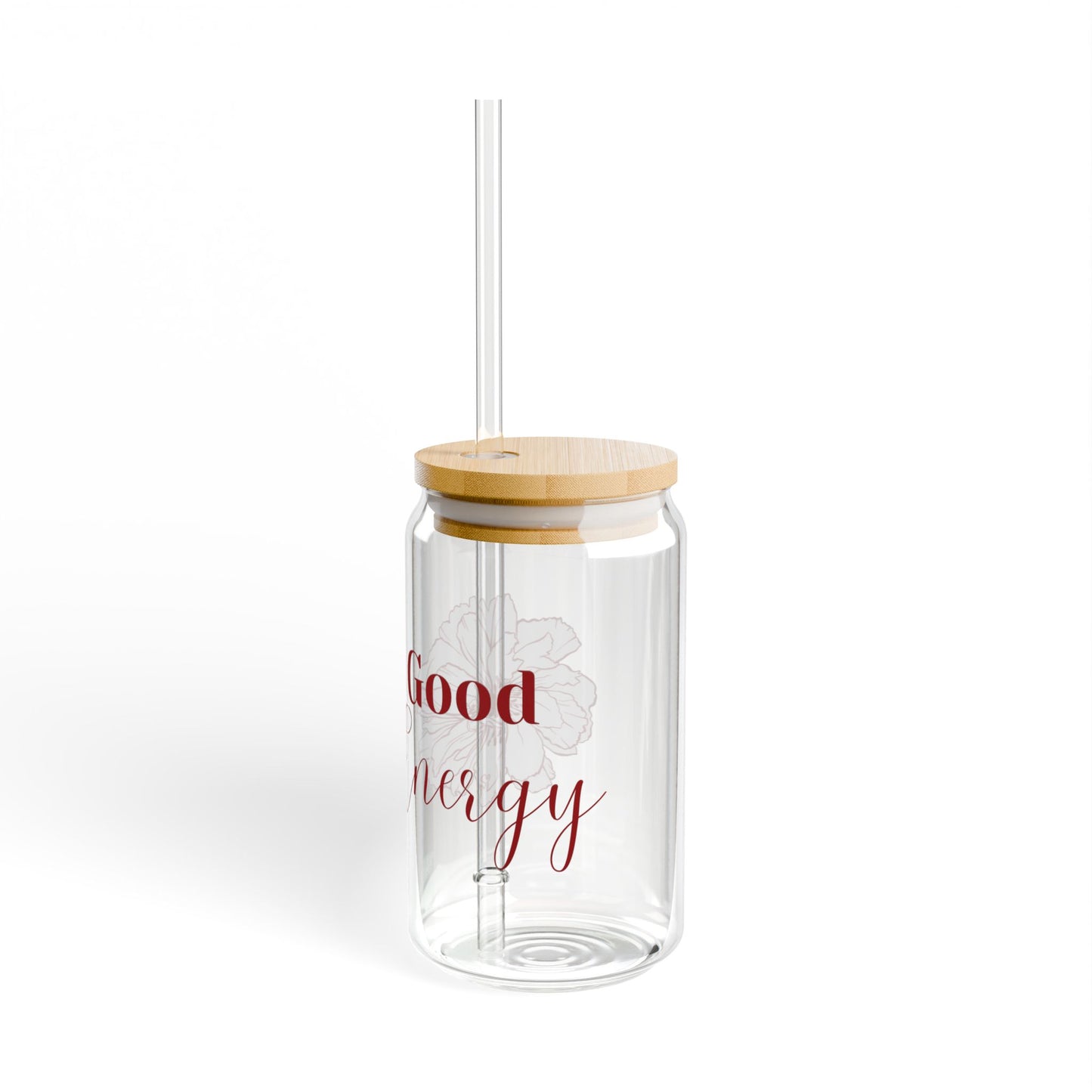 Cute Cozy Sipper Glass with Straw - 16oz
