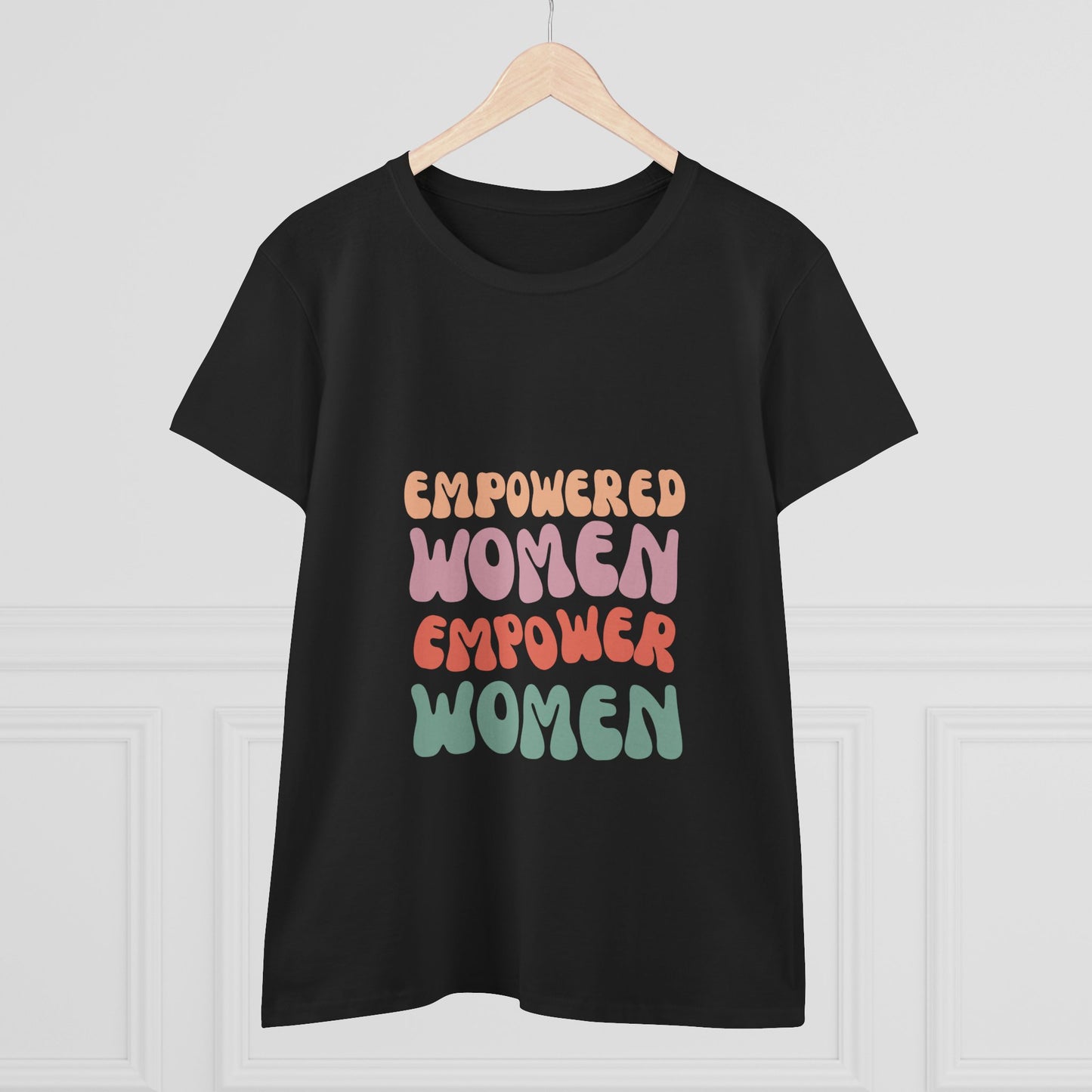 Empowered Women Cotton Tee, Feminist T-Shirt, Women's Rights Apparel, Inspirational Gift, Everyday Wear