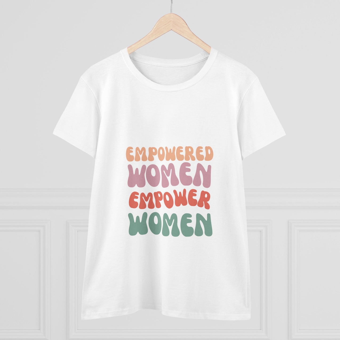Empowered Women Cotton Tee, Feminist T-Shirt, Women's Rights Apparel, Inspirational Gift, Everyday Wear