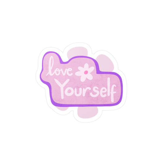 Self-Love Vinyl Decal - 'Love Yourself' Sticker for Positive Vibes