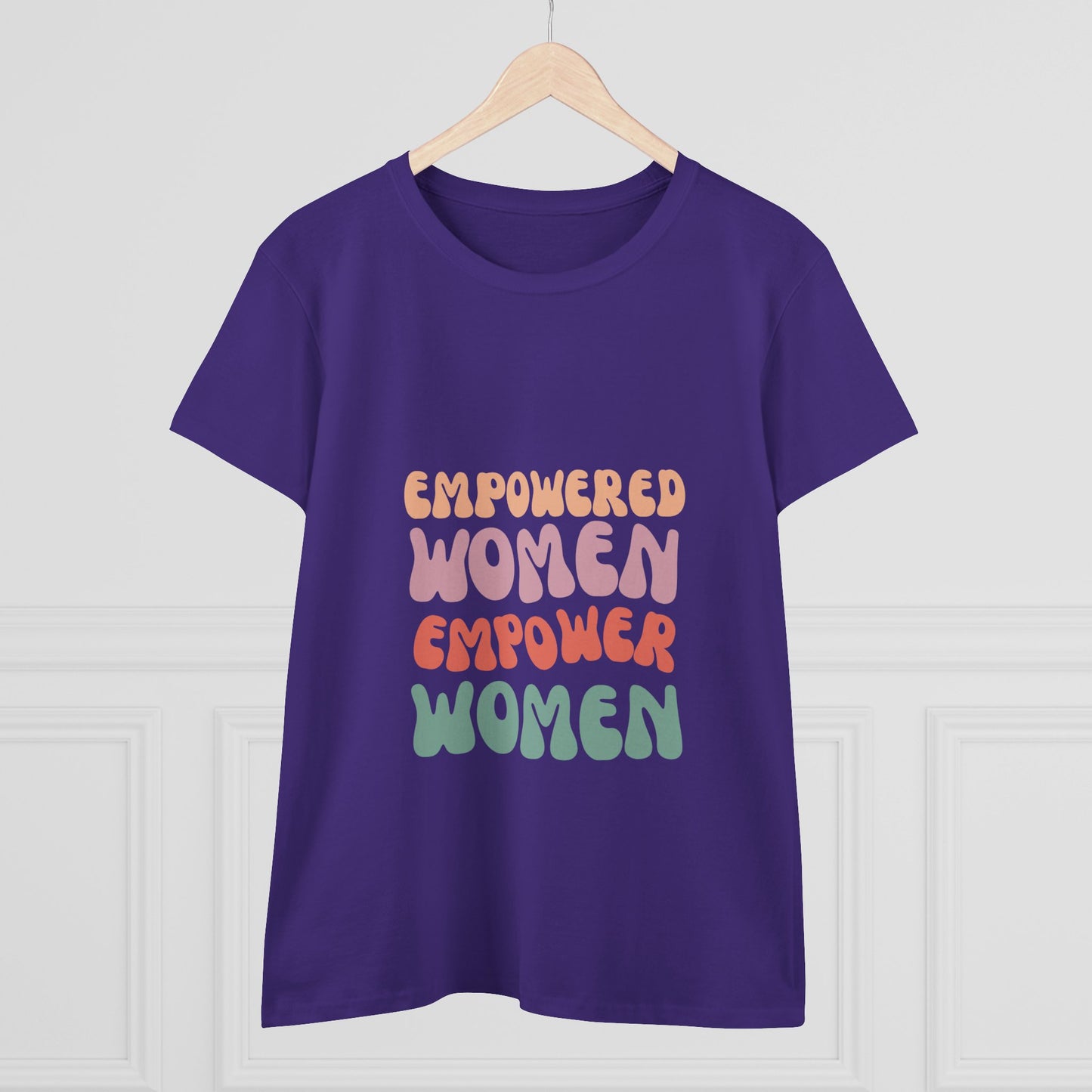 Empowered Women Cotton Tee, Feminist T-Shirt, Women's Rights Apparel, Inspirational Gift, Everyday Wear
