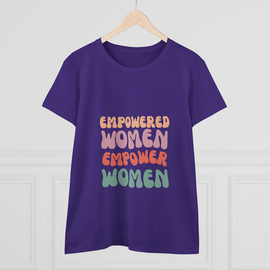 Empowered Women Cotton Tee, Feminist T-Shirt, Women's Rights Apparel, Inspirational Gift, Everyday Wear