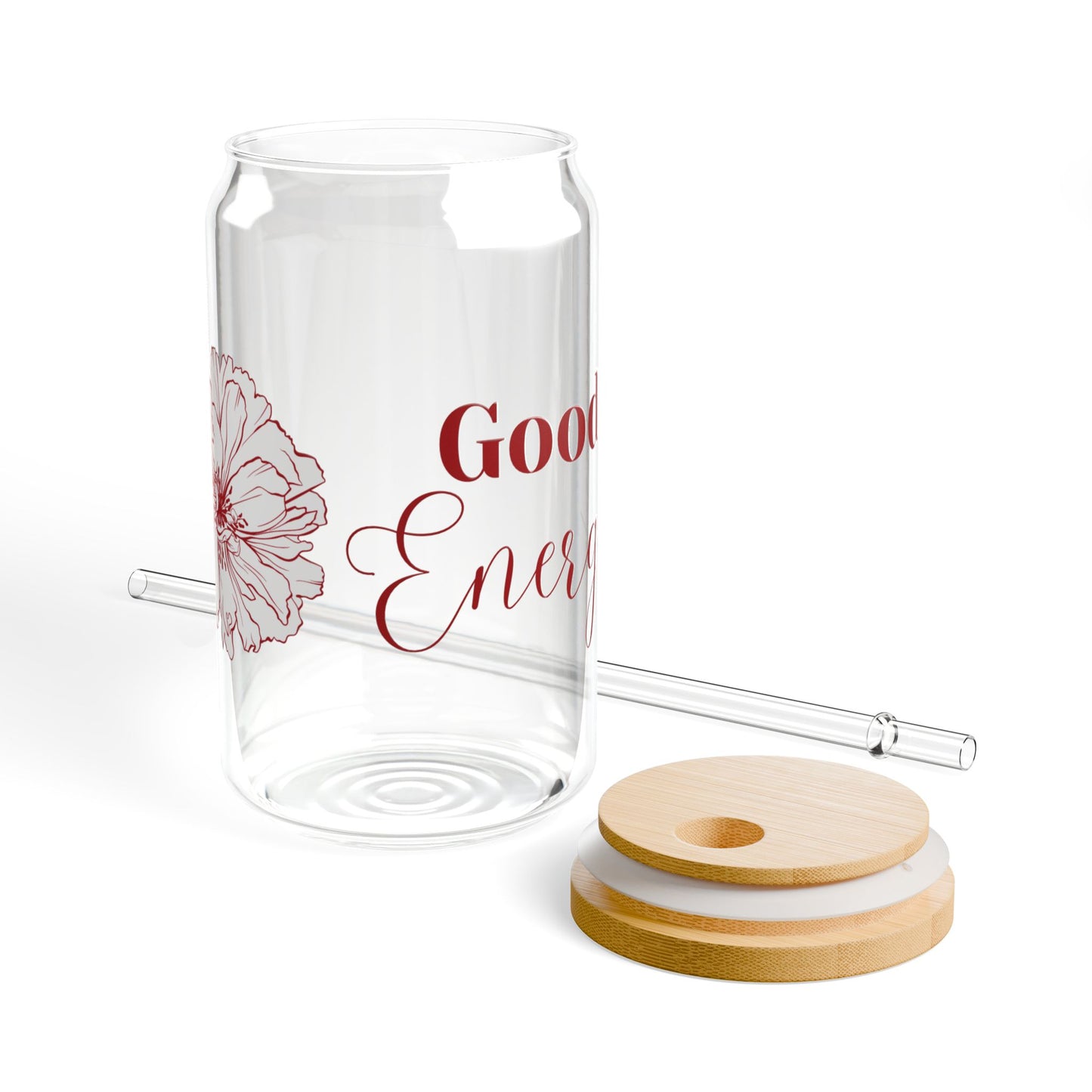 Cute Cozy Sipper Glass with Straw - 16oz