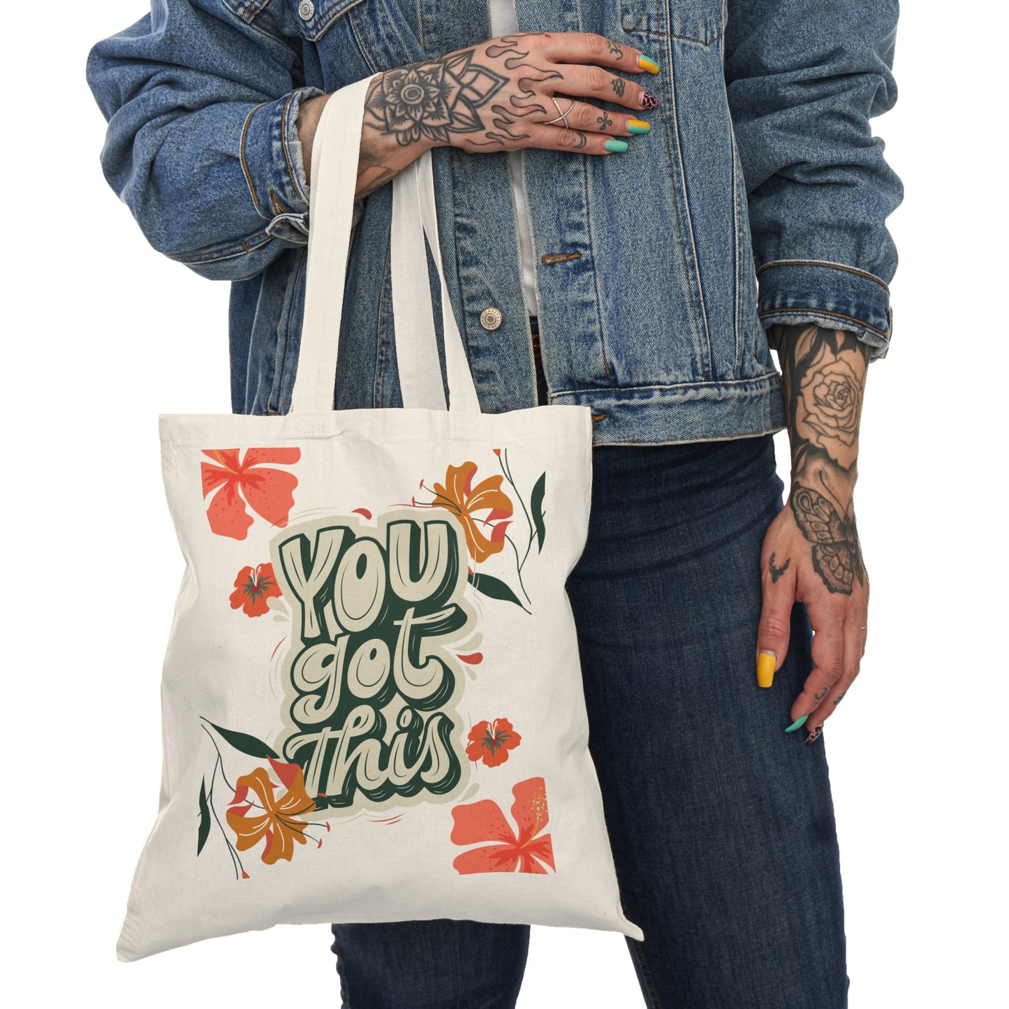 Canvas Tote — “You Got This” & “It’s Okay to Take a Break” Motivational Eco Bag