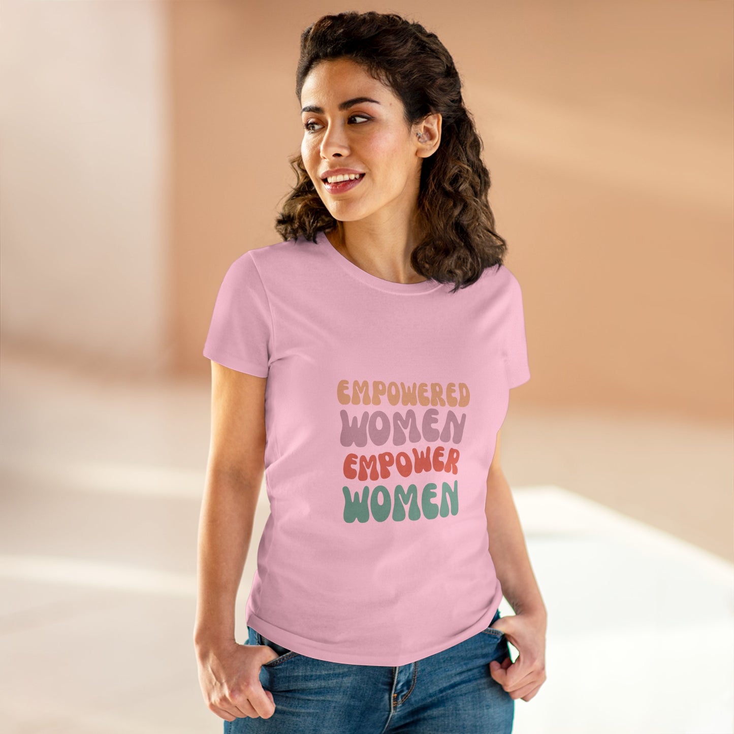 Empowered Women Cotton Tee, Feminist T-Shirt, Women's Rights Apparel, Inspirational Gift, Everyday Wear